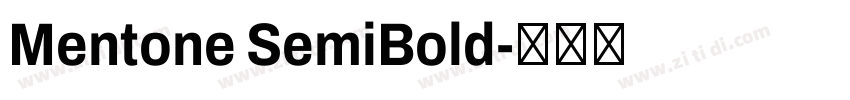 Mentone SemiBold字体转换